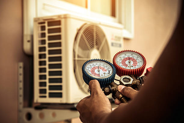 Professional Ductwork Repair technician working in Hamburg, NY